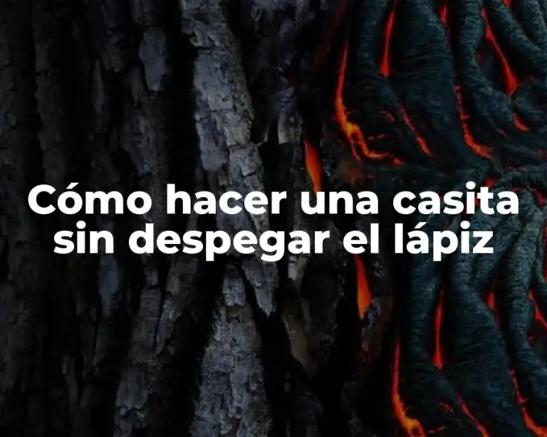 Cómo hacer una casita sin despegar el lápiz