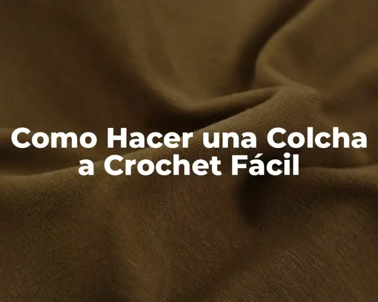 Como Hacer una Colcha a Crochet Fácil