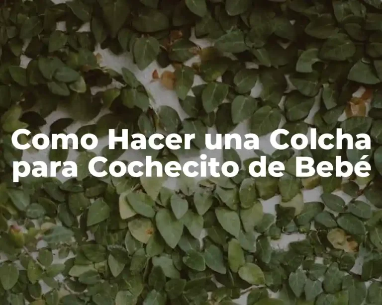 Como Hacer una Colcha para Cochecito de Bebé