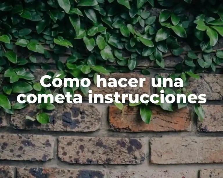 Cómo hacer una cometa instrucciones