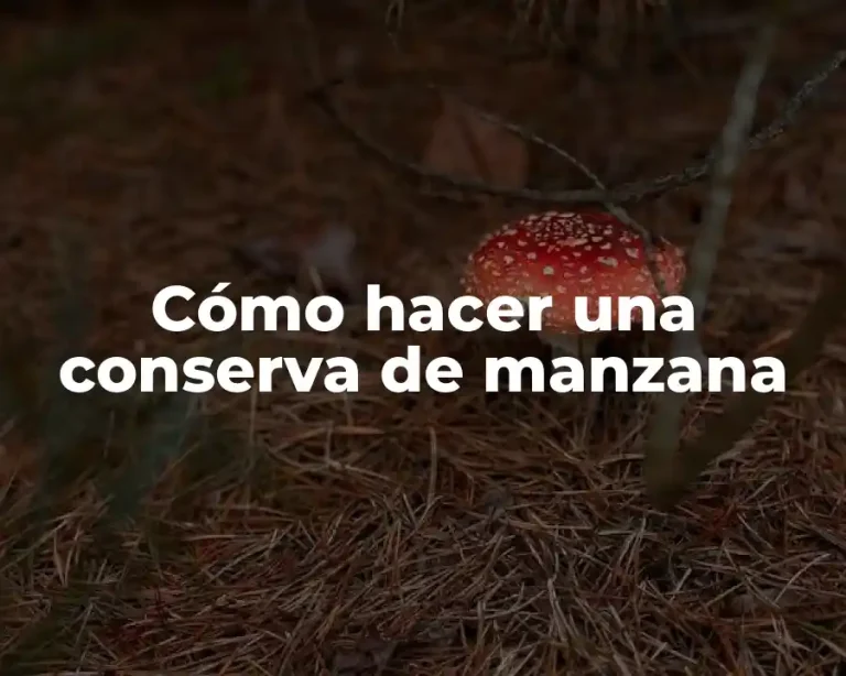 Cómo hacer una conserva de manzana