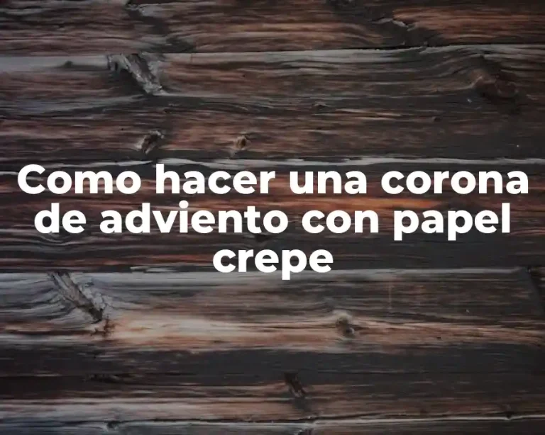Como hacer una corona de adviento con papel crepe