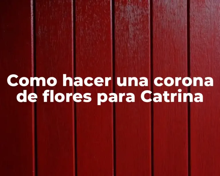 Como hacer una corona de flores para Catrina