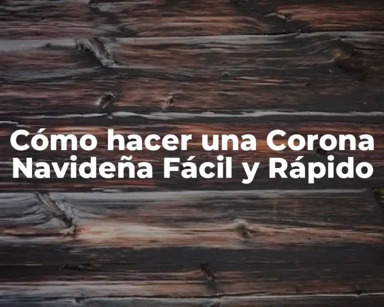 Cómo hacer una Corona Navideña Fácil y Rápido