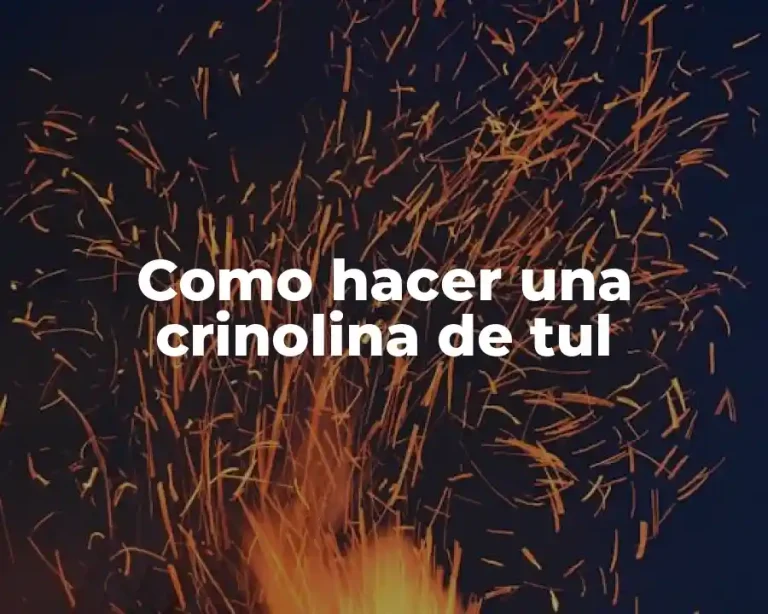 Como hacer una crinolina de tul