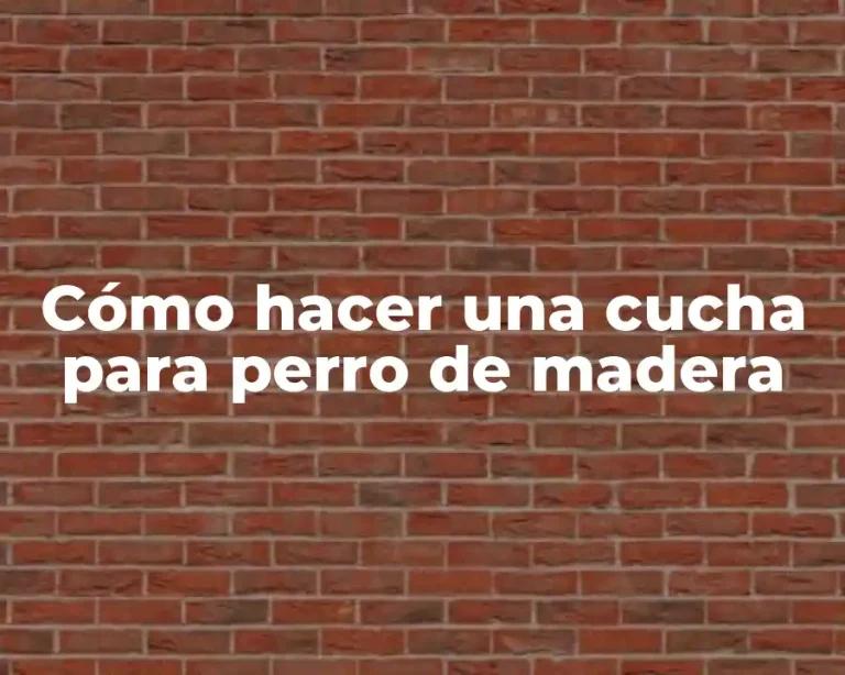 Cómo hacer una cucha para perro de madera