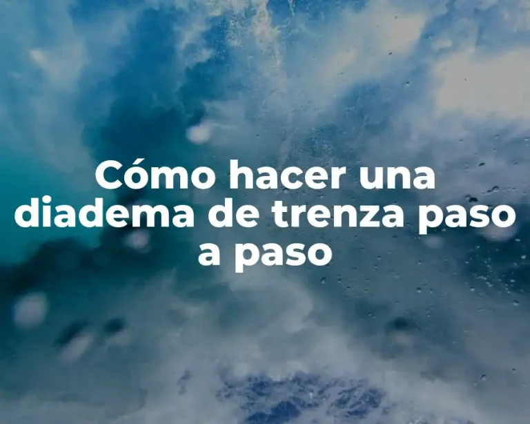 Cómo hacer una diadema de trenza paso a paso