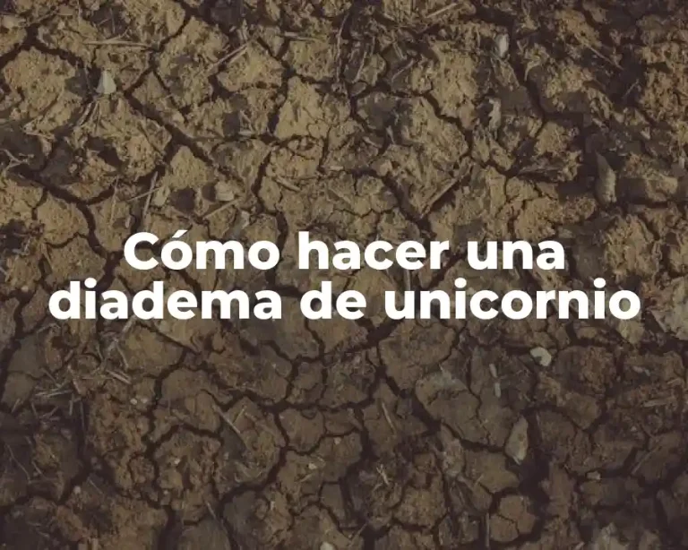 Cómo hacer una diadema de unicornio