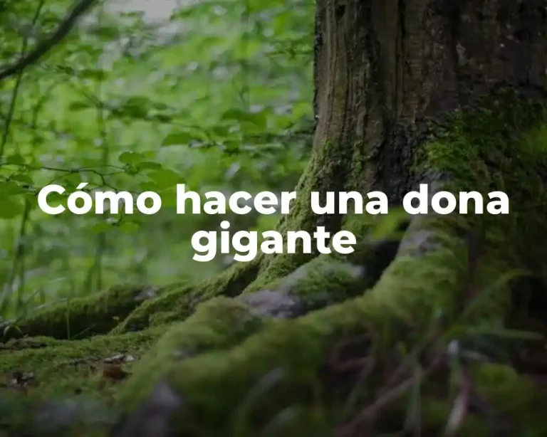 Cómo hacer una dona gigante