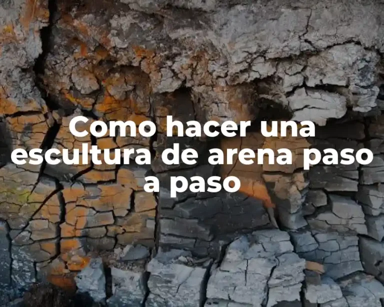 Como hacer una escultura de arena paso a paso