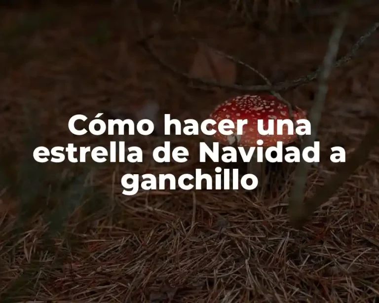Cómo hacer una estrella de Navidad a ganchillo