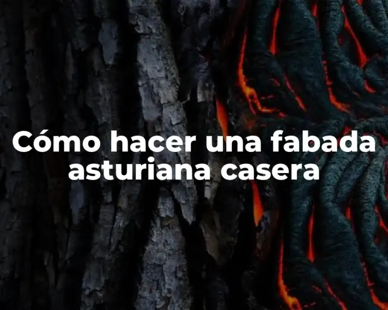 Cómo hacer una fabada asturiana casera