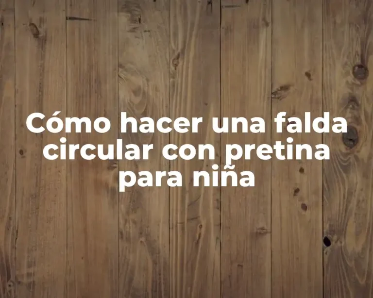 Cómo hacer una falda circular con pretina para niña