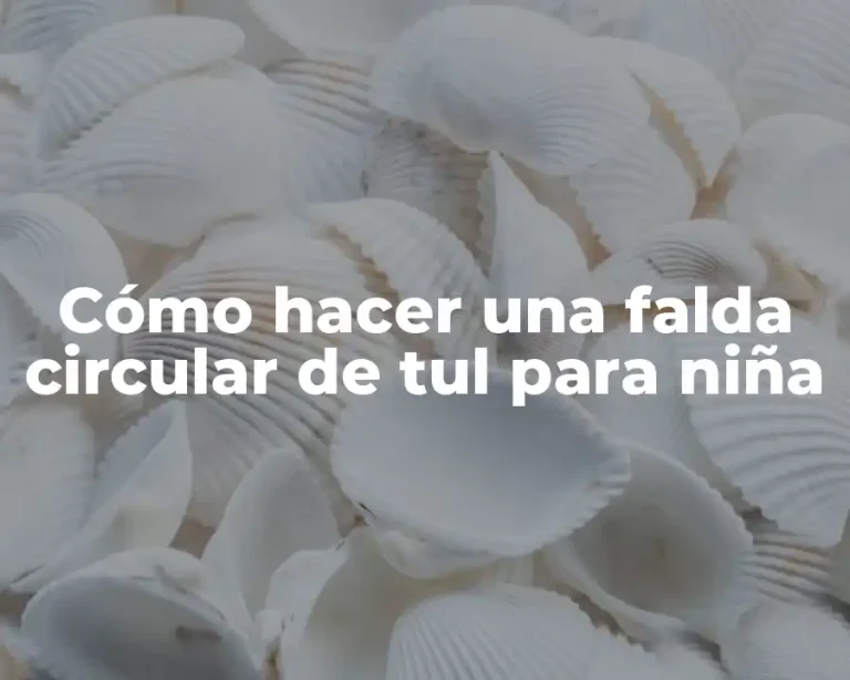 Cómo hacer una falda circular de tul para niña