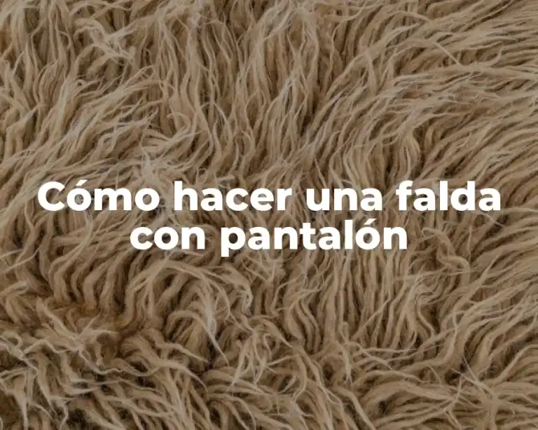 Cómo hacer una falda con pantalón