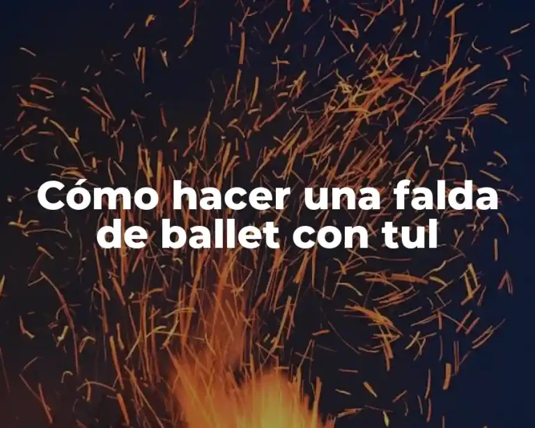 Cómo hacer una falda de ballet con tul