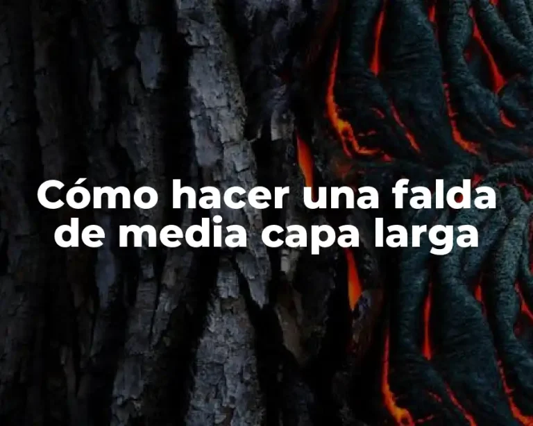 Cómo hacer una falda de media capa larga