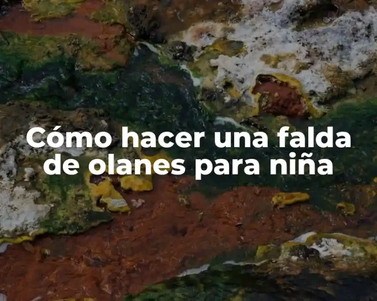 Cómo hacer una falda de olanes para niña