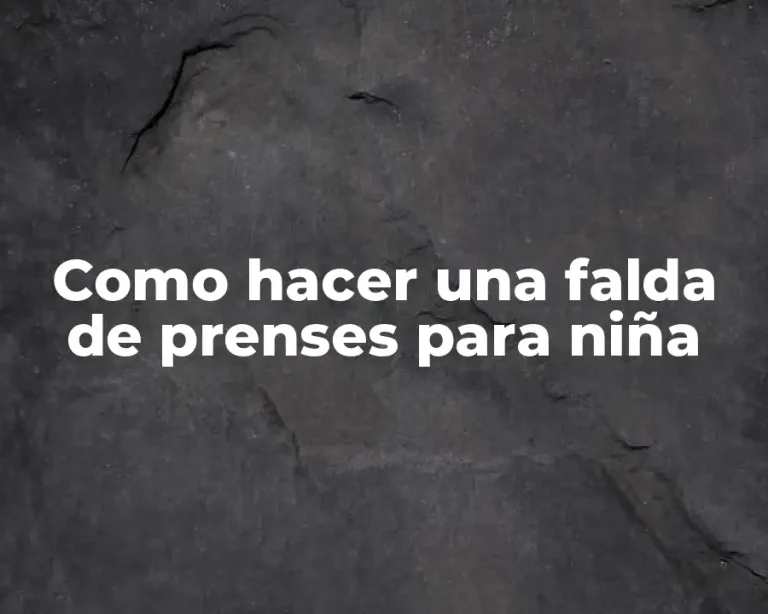 Como hacer una falda de prenses para niña