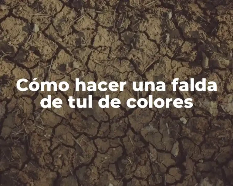 Cómo hacer una falda de tul de colores