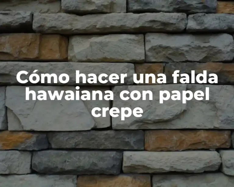 Cómo hacer una falda hawaiana con papel crepe