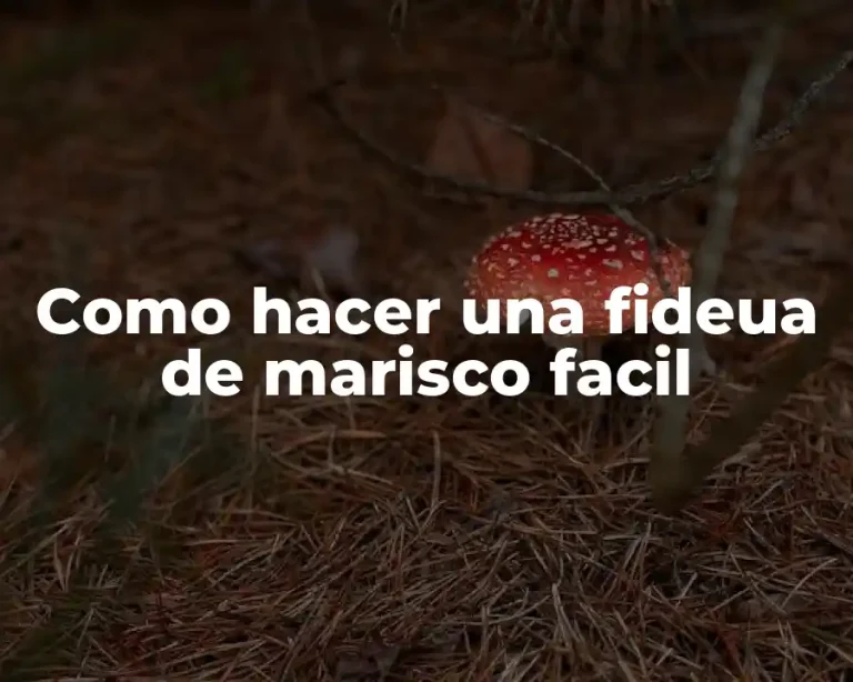 Como hacer una fideua de marisco facil