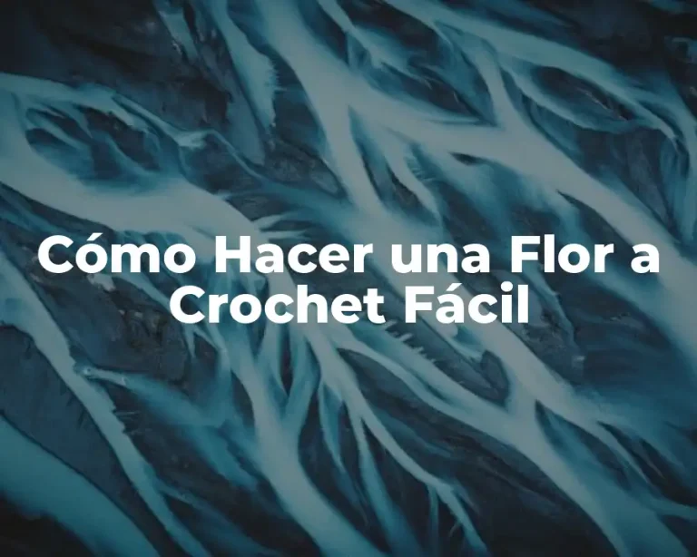 Cómo Hacer una Flor a Crochet Fácil