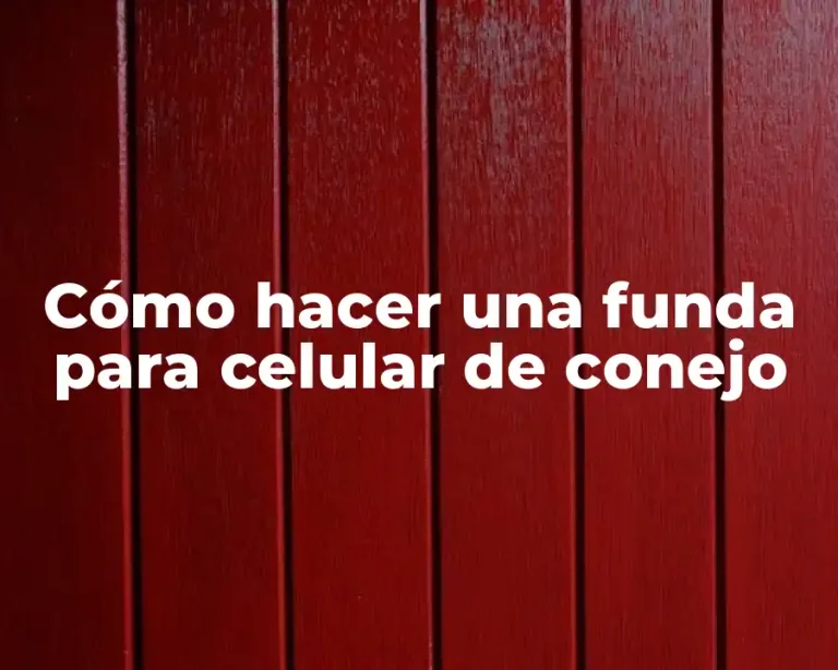 Cómo hacer una funda para celular de conejo