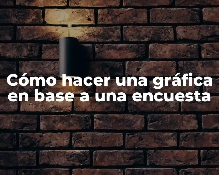 Cómo hacer una gráfica en base a una encuesta