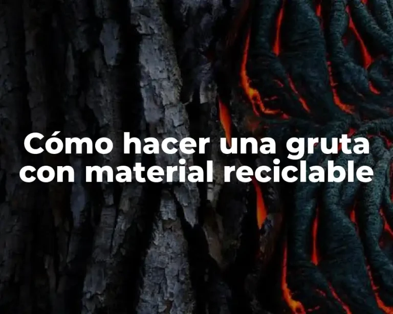 Cómo hacer una gruta con material reciclable