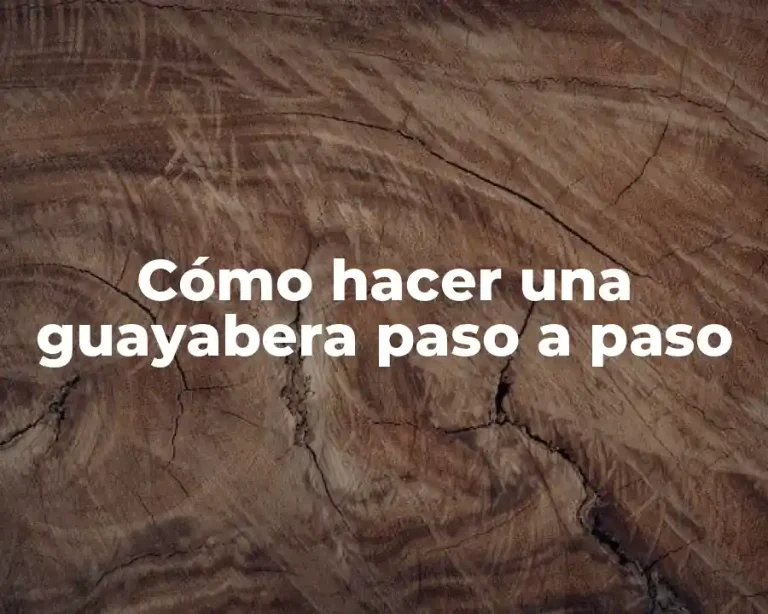 Cómo hacer una guayabera paso a paso