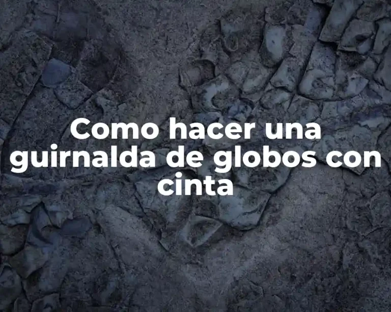 Como hacer una guirnalda de globos con cinta