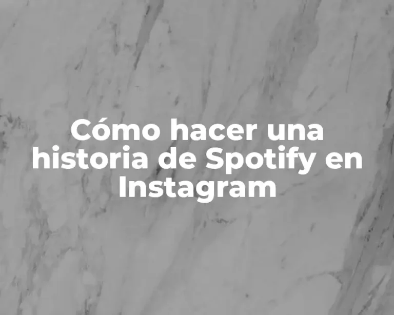 Cómo hacer una historia de Spotify en Instagram
