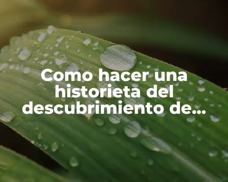 Como hacer una historieta del descubrimiento de América