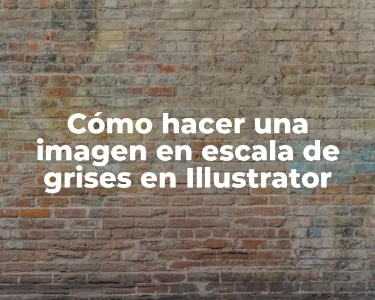 Cómo hacer una imagen en escala de grises en Illustrator