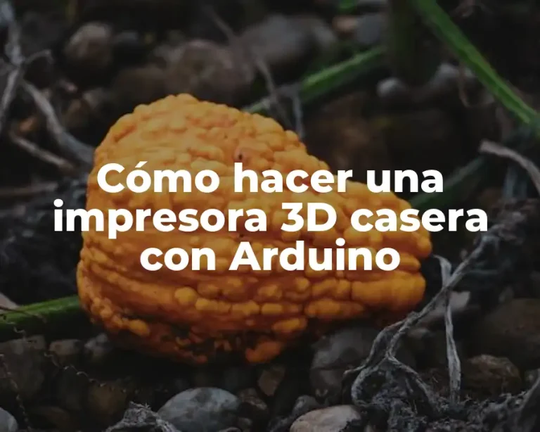 Cómo hacer una impresora 3D casera con Arduino