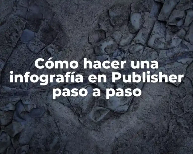 Cómo hacer una infografía en Publisher paso a paso