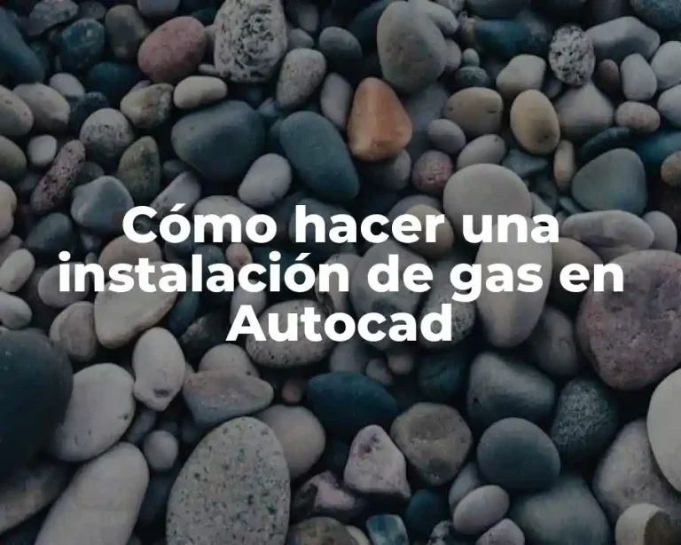 Cómo hacer una instalación de gas en Autocad