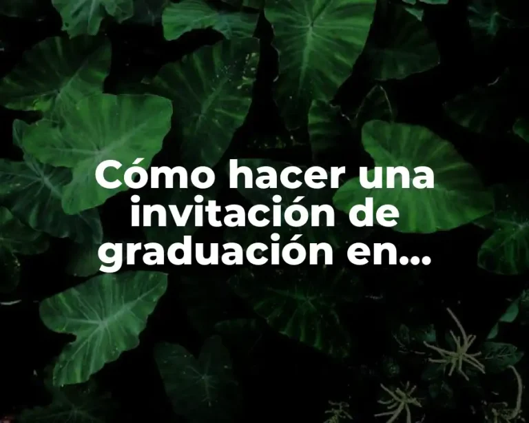 Cómo hacer una invitación de graduación en Publisher