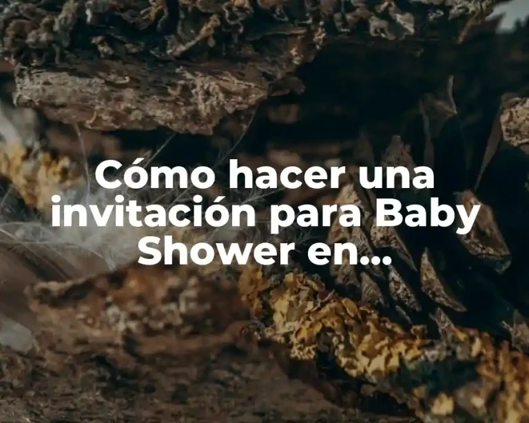 Cómo hacer una invitación para Baby Shower en computadora