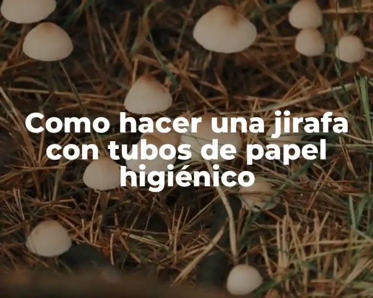 Como hacer una jirafa con tubos de papel higiénico