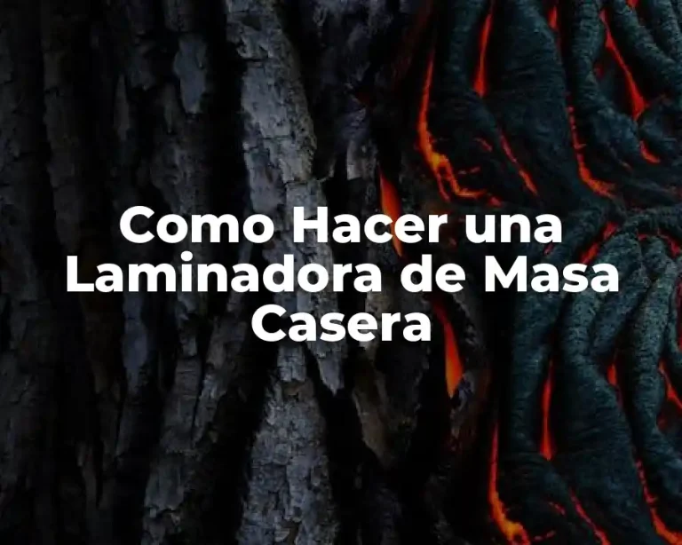 Como Hacer una Laminadora de Masa Casera