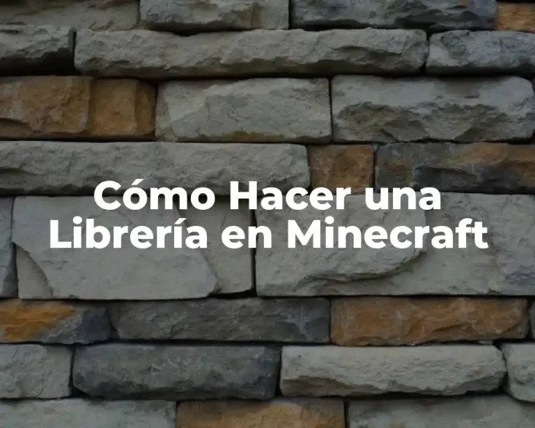 Cómo Hacer una Librería en Minecraft