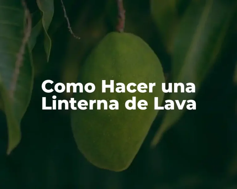 Como Hacer una Linterna de Lava