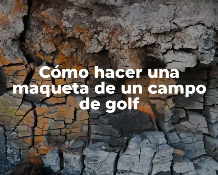 Cómo hacer una maqueta de un campo de golf