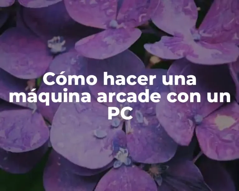 Cómo hacer una máquina arcade con un PC