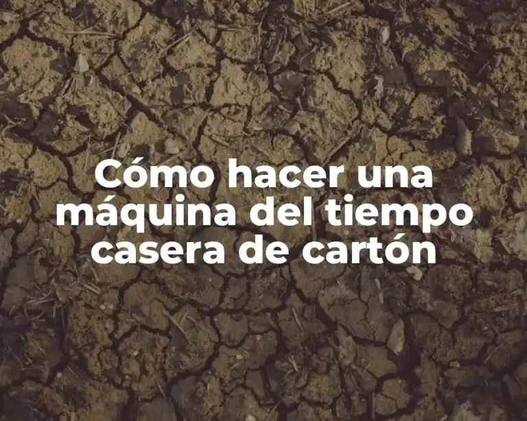 Cómo hacer una máquina del tiempo casera de cartón