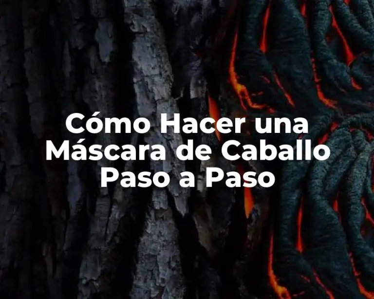 Cómo Hacer una Máscara de Caballo Paso a Paso