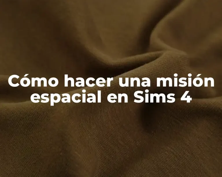 Cómo hacer una misión espacial en Sims 4