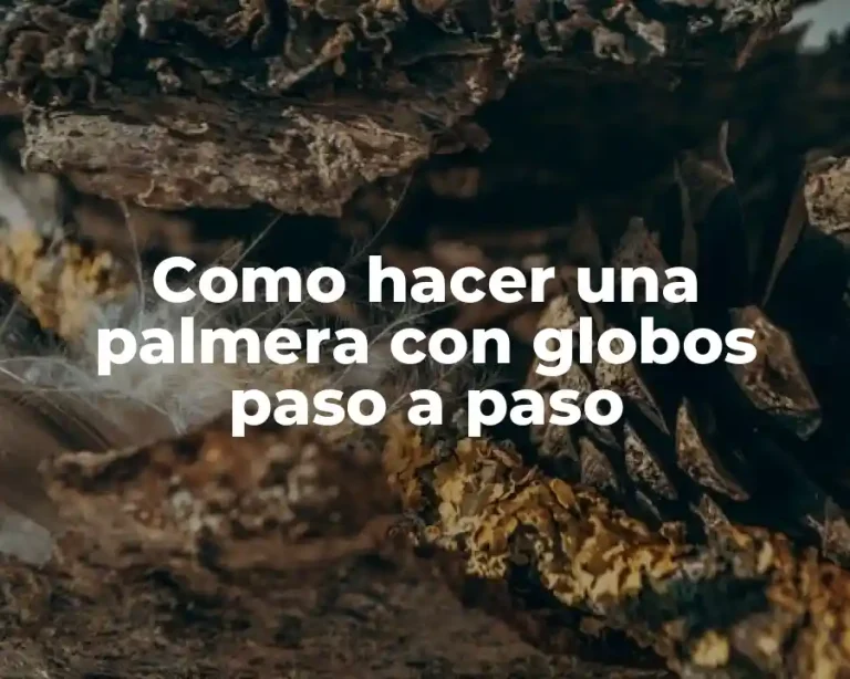 Como hacer una palmera con globos paso a paso